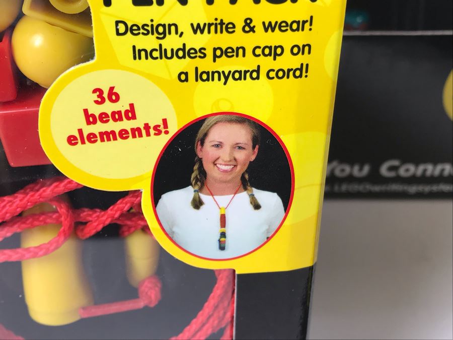 New 2001 LEGO Writing System Pen Packs: Life On Mars Pen Packs, Space Port Pen Packs, Dream Star Pen Packs, Safari Pen Packs, Alpha Pen Packs, Classic Pen Packs Merchandiser Store Display By The CDM Company - 12 Pen Packs [Photo 15]