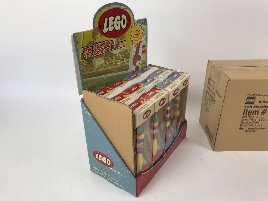 New LEGO Vintage 50th Anniversary Edition Writing System Pens Merchandiser Store Display By The CDM Company - 12 Pens [Photo 19]