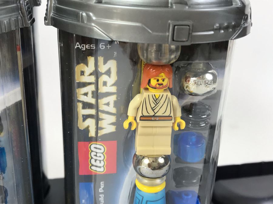 New 2003 LEGO Star Wars Obi-Wan Kenobi Writing System Pens By The CDM Company - 6 Pens [Photo 5]
