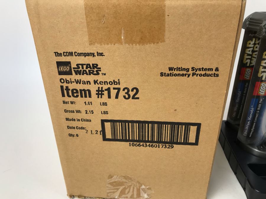 New 2003 LEGO Star Wars Obi-Wan Kenobi Writing System Pens By The CDM Company - 6 Pens [Photo 9]