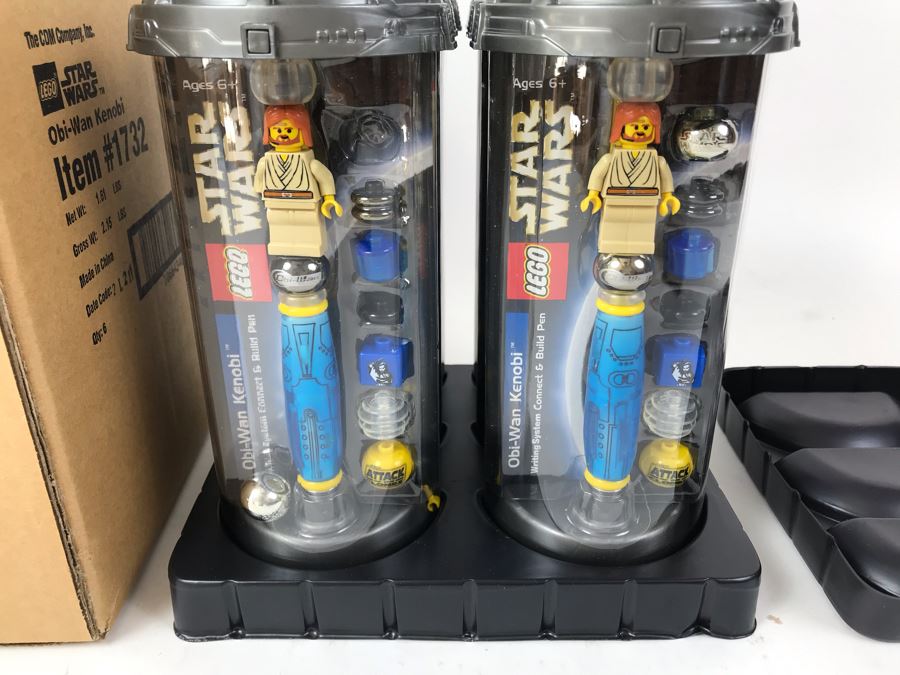 New 2003 LEGO Star Wars Obi-Wan Kenobi Writing System Pens By The CDM Company - 6 Pens [Photo 3]