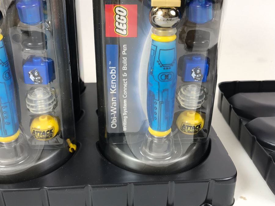 New 2003 LEGO Star Wars Obi-Wan Kenobi Writing System Pens By The CDM Company - 6 Pens [Photo 6]