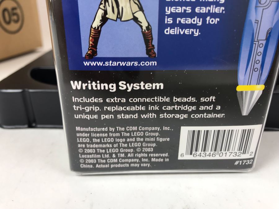 New 2003 LEGO Star Wars Obi-Wan Kenobi Writing System Pens By The CDM Company - 6 Pens [Photo 8]