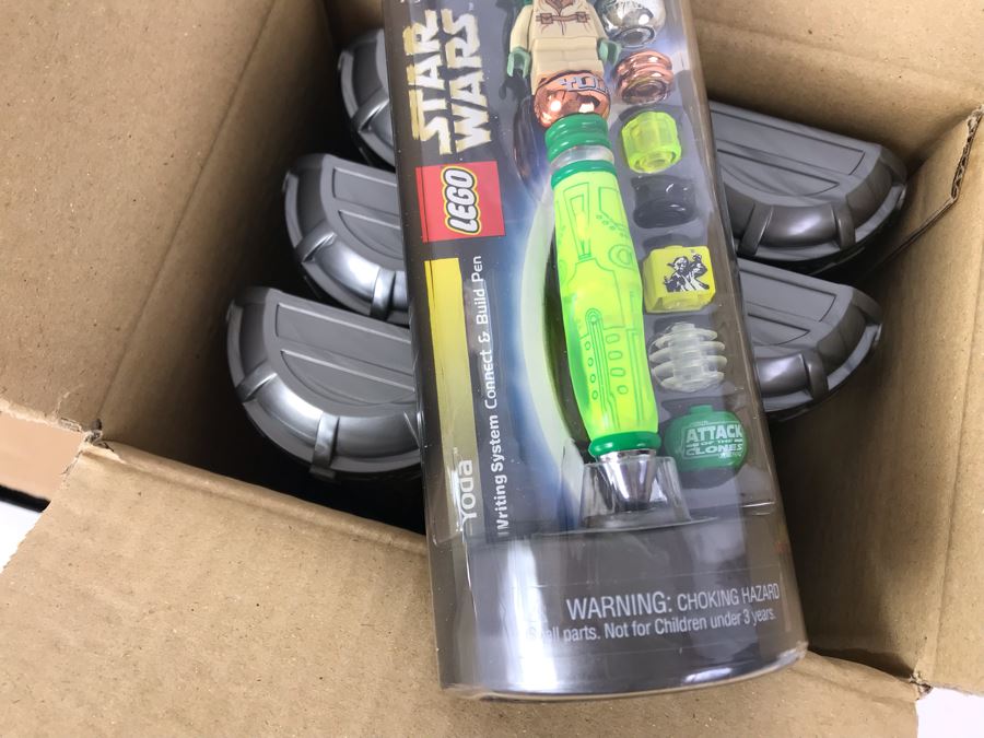 New 2003 LEGO Star Wars Yoda Writing System Pens By The CDM Company - 6 Pens [Photo 5]