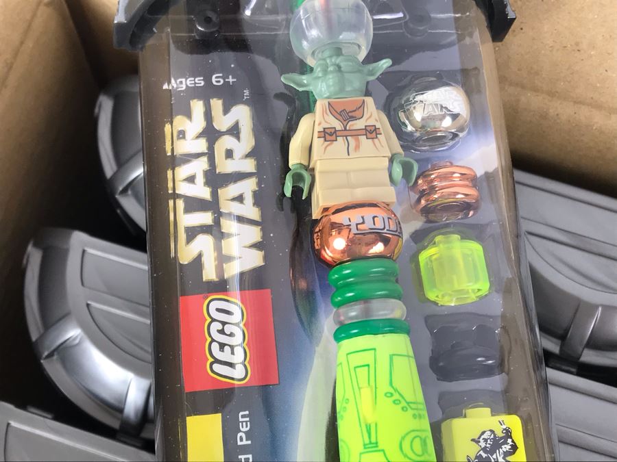 New 2003 LEGO Star Wars Yoda Writing System Pens By The CDM Company - 6 Pens [Photo 4]