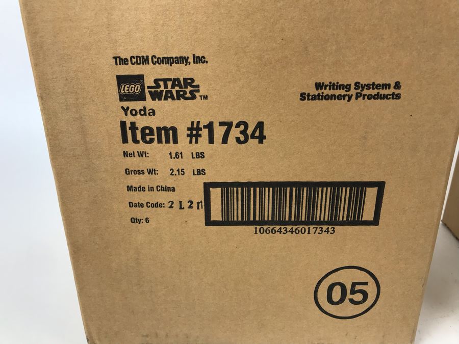 New 2003 LEGO Star Wars Yoda Writing System Pens By The CDM Company - 6 Pens [Photo 9]