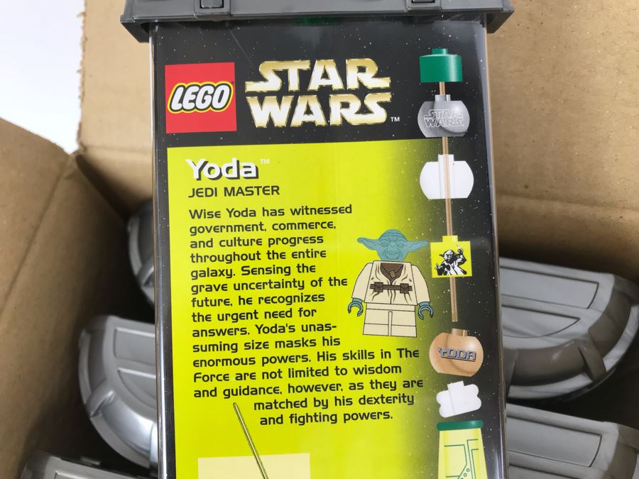 New 2003 LEGO Star Wars Yoda Writing System Pens By The CDM Company - 6 Pens [Photo 7]