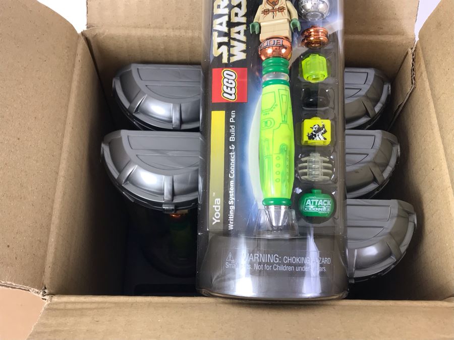 New 2003 LEGO Star Wars Yoda Writing System Pens By The CDM Company - 6 Pens [Photo 3]