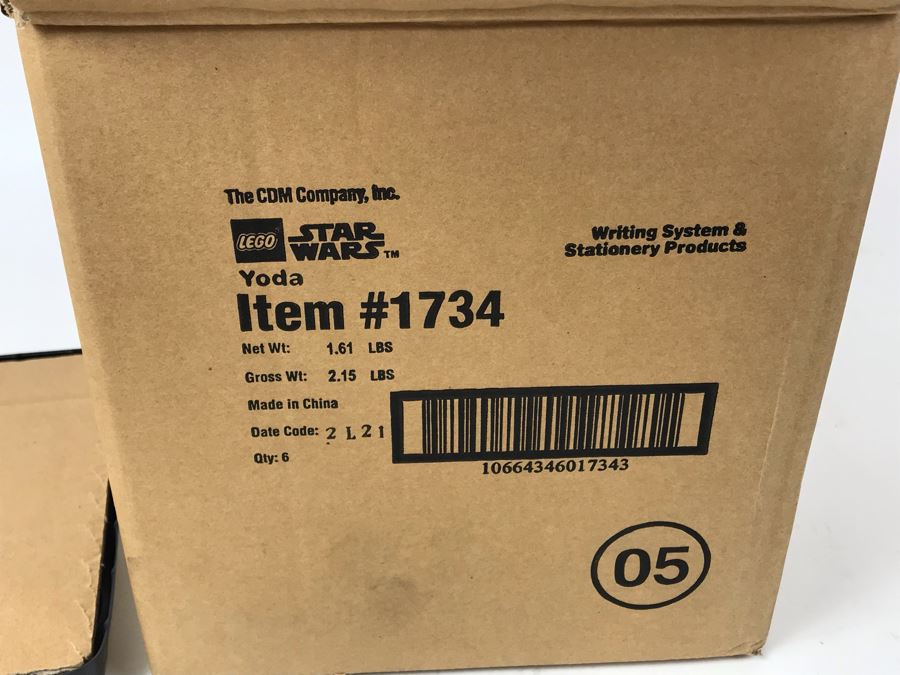New 2003 LEGO Star Wars Yoda Writing System Pens By The CDM Company - 6 Pens [Photo 7]
