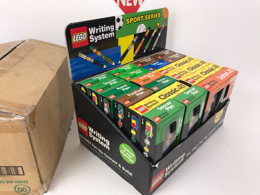 New 2000 LEGO Pens Multi-Pack Writing System Pens Merchandiser Store Display By The CDM Company - 19 Pens [Photo 25]
