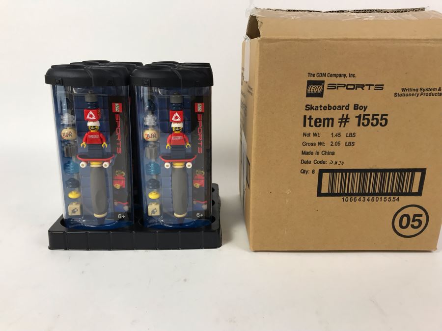 New 2003 LEGO Skateboard Boy Pens Writing System Pens By The CDM Company - 6 Pens [Photo 2]