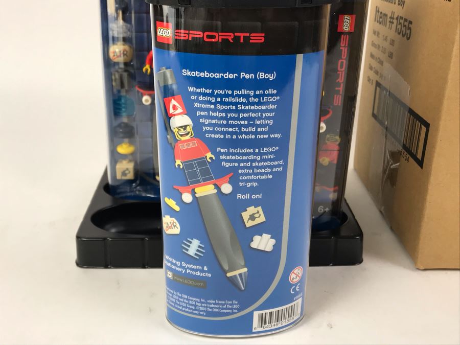 New 2003 LEGO Skateboard Boy Pens Writing System Pens By The CDM Company - 6 Pens [Photo 6]