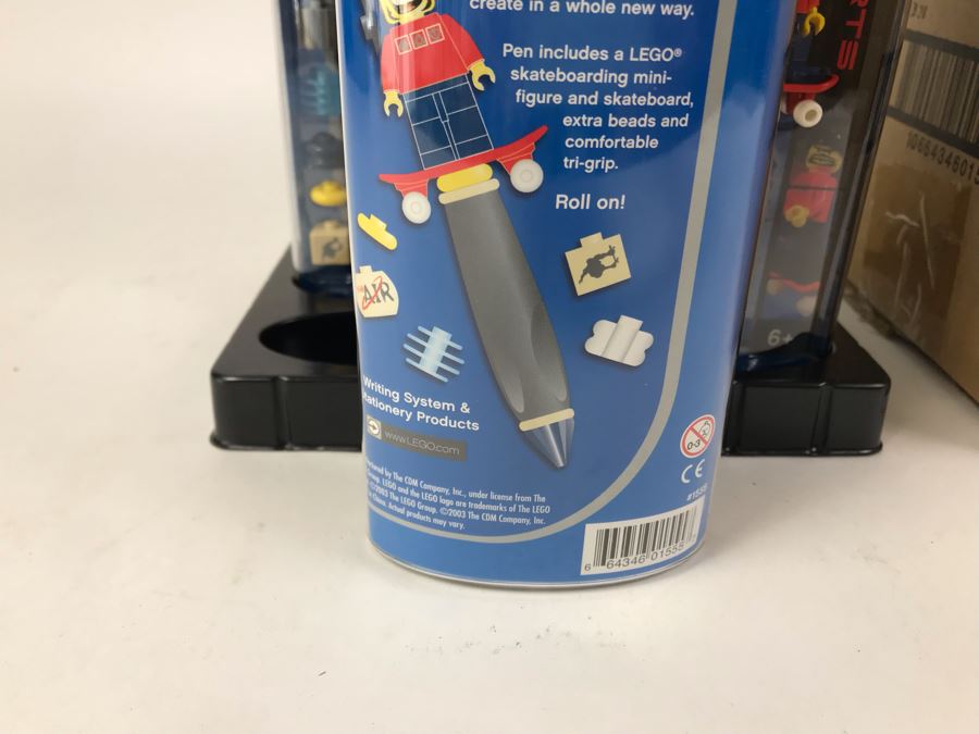 New 2003 LEGO Skateboard Boy Pens Writing System Pens By The CDM Company - 6 Pens [Photo 8]