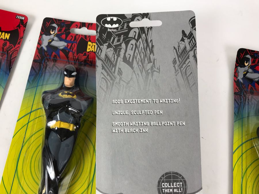New 2004 Batman Figurine Pens By Sanford - 6 Pens [Photo 6]