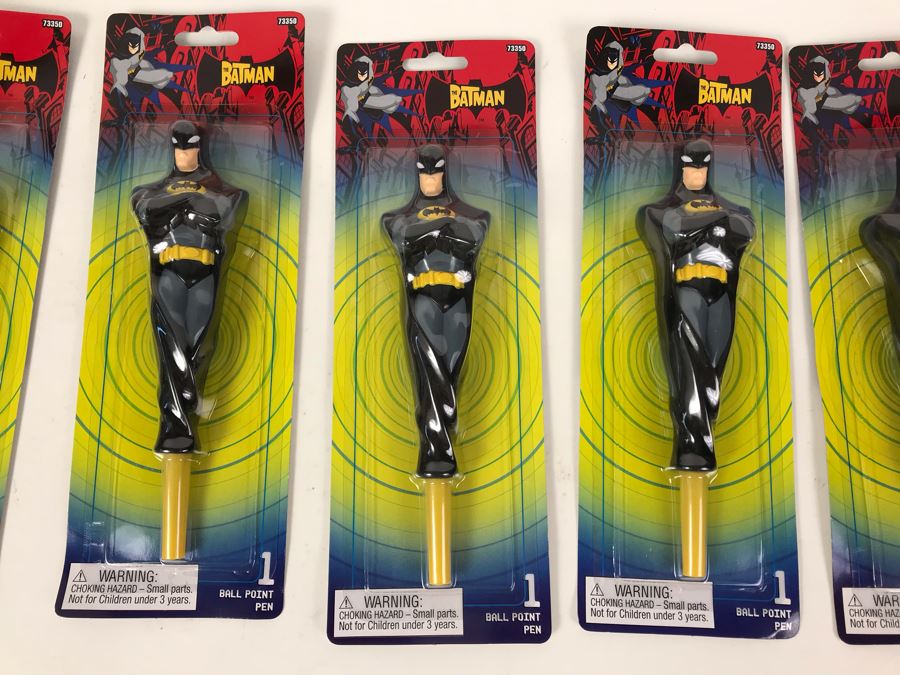 New 2004 Batman Figurine Pens By Sanford - 6 Pens [Photo 2]
