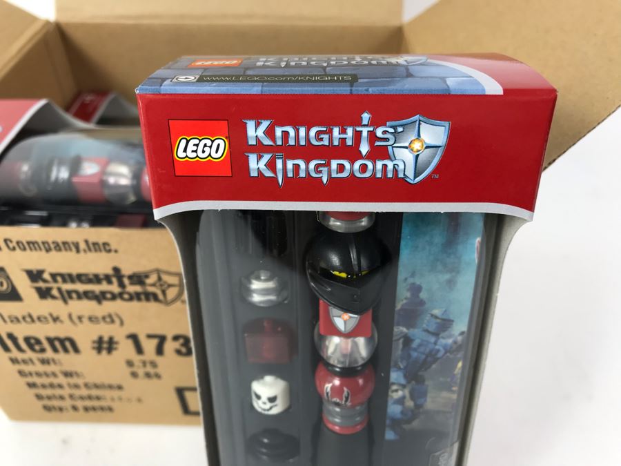 New 2004 LEGO Knights Kingdom Vladek Red Pens Pack Writing System Pens By The CDM Company - 6 Pens [Photo 5]