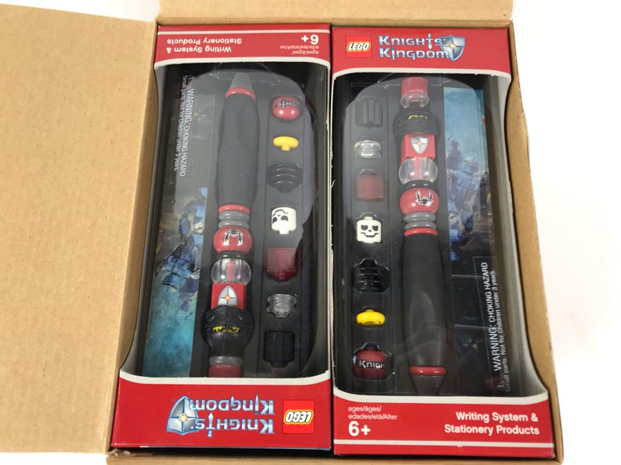 New 2004 LEGO Knights Kingdom Vladek Red Pens Pack Writing System Pens By The CDM Company - 6 Pens [Photo 4]
