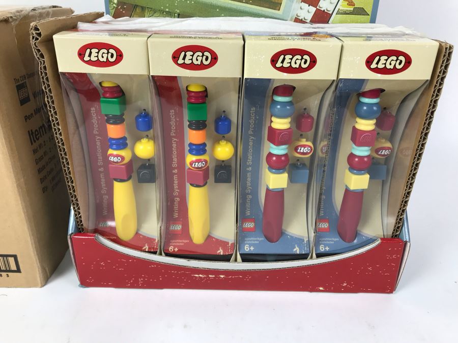 New LEGO Vintage 50th Anniversary Edition Writing System Pens Merchandiser Store Display By The CDM Company - 12 Pens [Photo 4]