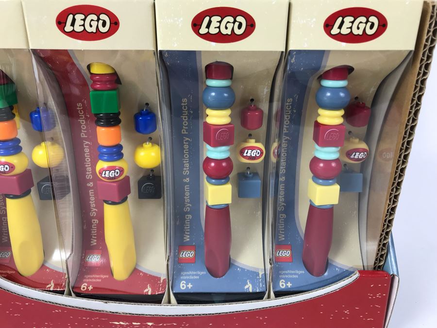 New LEGO Vintage 50th Anniversary Edition Writing System Pens Merchandiser Store Display By The CDM Company - 12 Pens [Photo 6]