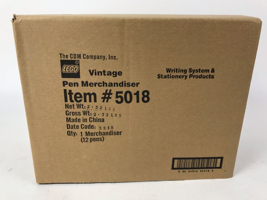 Sealed New LEGO Vintage 50th Anniversary Edition Writing System Pens Merchandiser Store Display By The CDM Company - 12 Pens [Photo 2]