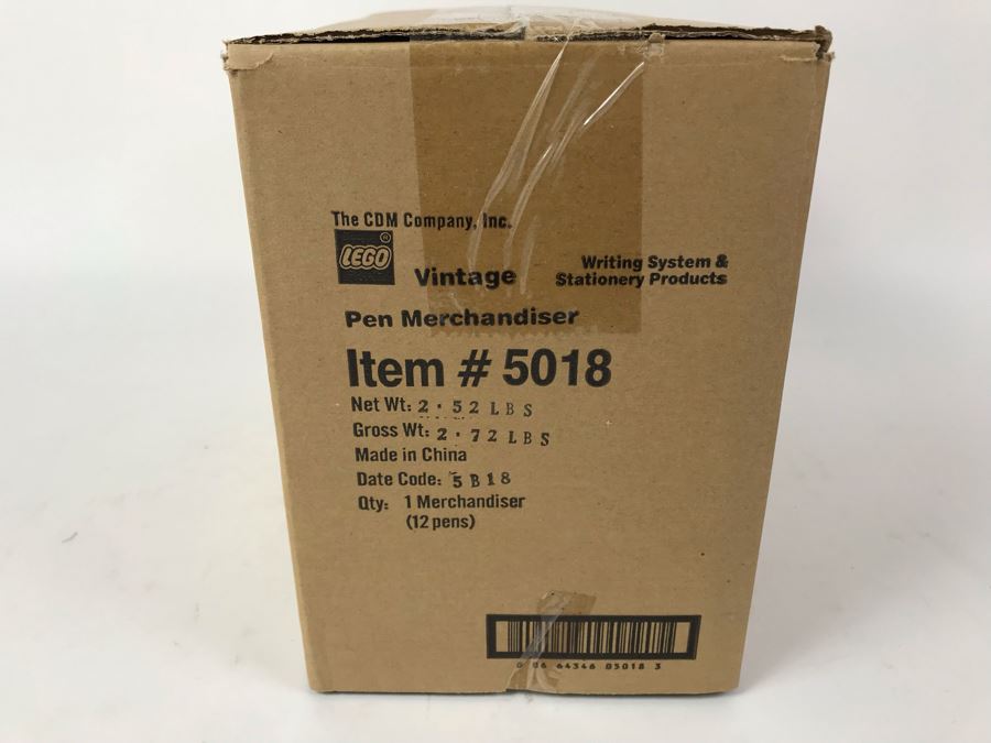 Sealed New LEGO Vintage 50th Anniversary Edition Writing System Pens Merchandiser Store Display By The CDM Company - 12 Pens [Photo 3]