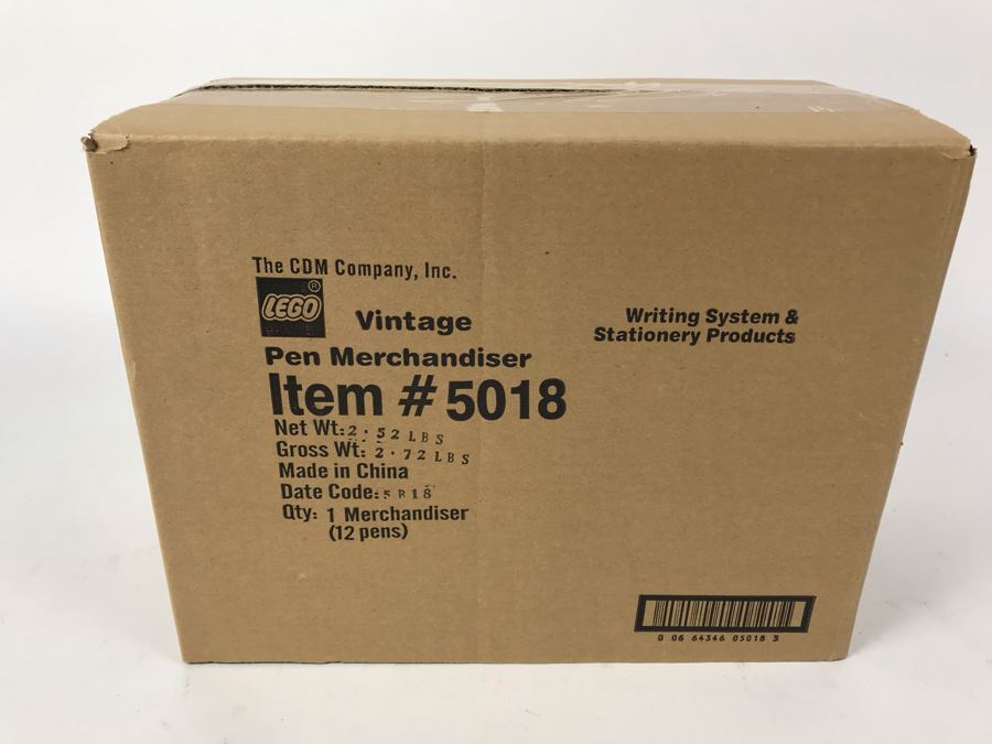 Sealed New LEGO Vintage 50th Anniversary Edition Writing System Pens Merchandiser Store Display By The CDM Company - 12 Pens [Photo 2]