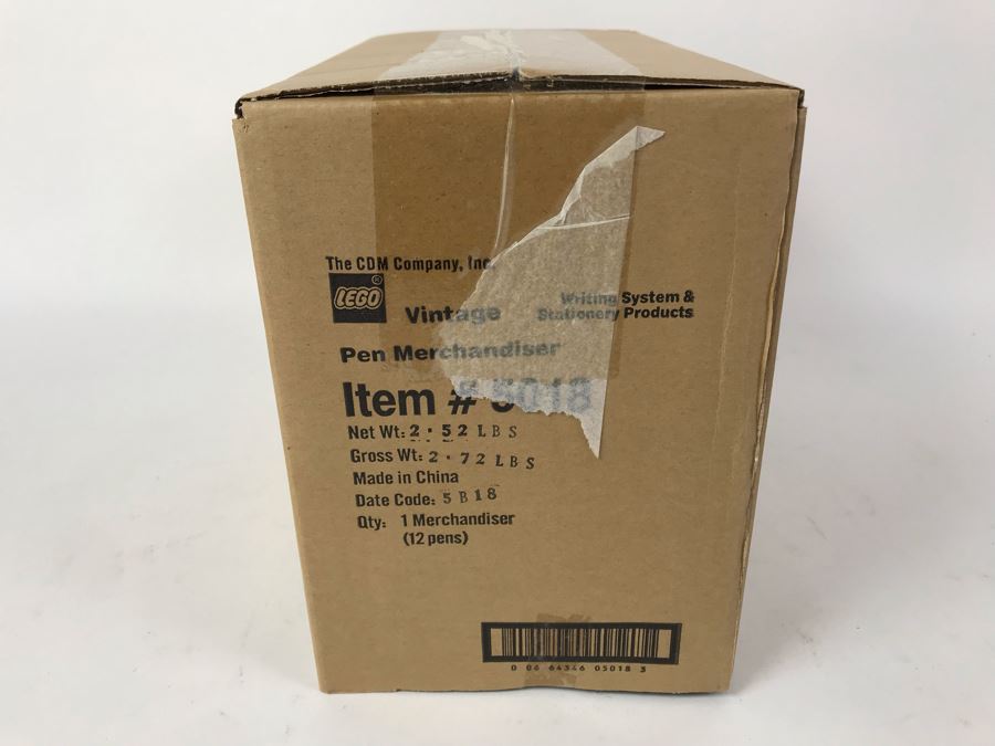 Sealed New LEGO Vintage 50th Anniversary Edition Writing System Pens Merchandiser Store Display By The CDM Company - 12 Pens [Photo 3]