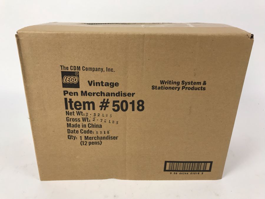 Sealed New LEGO Vintage 50th Anniversary Edition Writing System Pens Merchandiser Store Display By The CDM Company - 12 Pens [Photo 2]