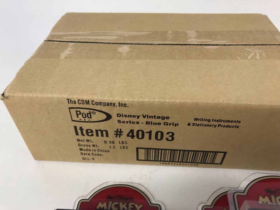 New 2004 Mickey Mouse Disney Limited Edition Individually Numbered Collectible Memorabilia Pod Pens - 8 Pens [Photo 12]