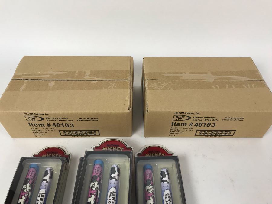New 2004 Mickey Mouse Disney Limited Edition Individually Numbered Collectible Memorabilia Pod Pens - 8 Pens [Photo 10]