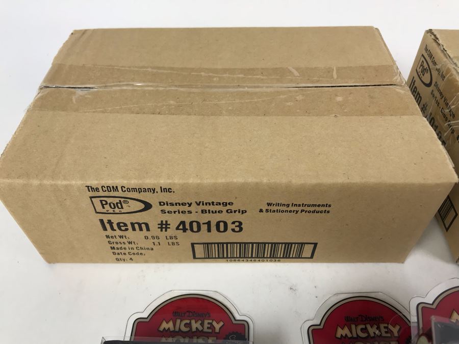 New 2004 Mickey Mouse Disney Limited Edition Individually Numbered Collectible Memorabilia Pod Pens - 8 Pens [Photo 12]