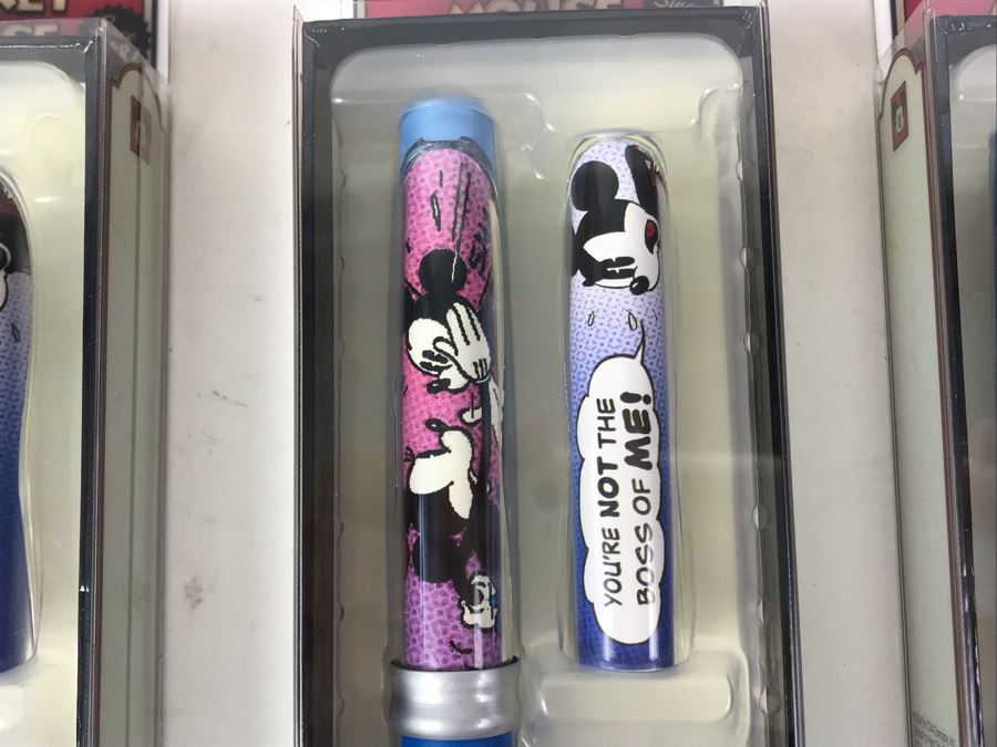 New 2004 Mickey Mouse Disney Limited Edition Individually Numbered Collectible Memorabilia Pod Pens - 12 Pens [Photo 5]