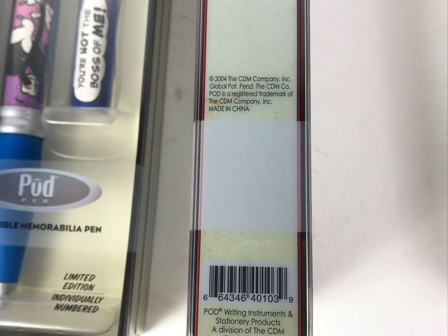 New 2004 Mickey Mouse Disney Limited Edition Individually Numbered Collectible Memorabilia Pod Pens - 12 Pens [Photo 11]