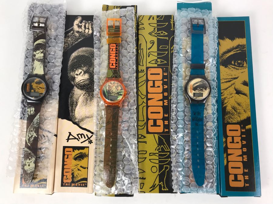 New 1995 Congo The Movie Digital Watches Paramount - 6 Watches [Photo 1]
