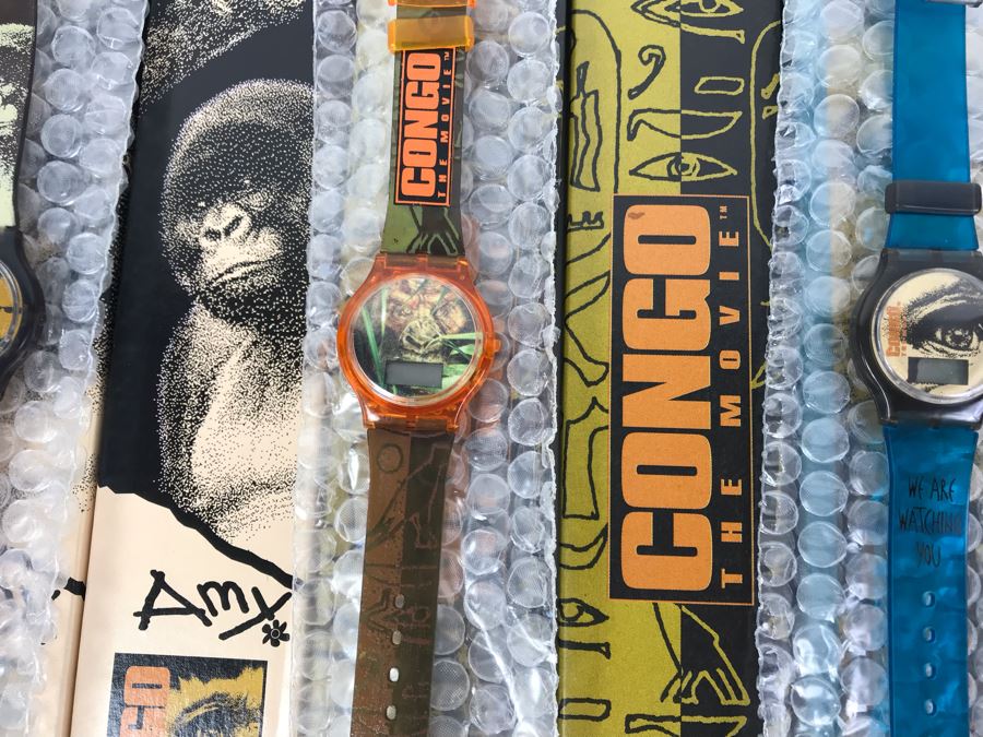 New 1995 Congo The Movie Digital Watches Paramount - 6 Watches [Photo 9]