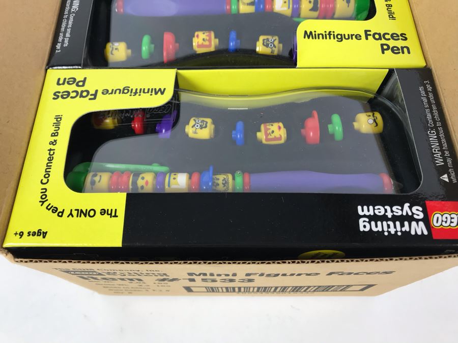 New 2001 LEGO Minifigure Faces Pens Writing System Pens By The CDM Company - 6 Pens [Photo 6]