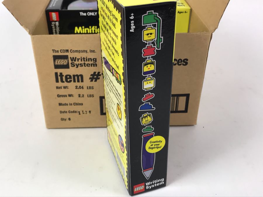 New 2001 LEGO Minifigure Faces Pens Writing System Pens By The CDM Company - 6 Pens [Photo 8]