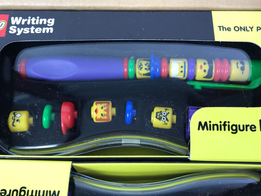 New 2001 LEGO Minifigure Faces Pens Writing System Pens By The CDM Company - 6 Pens [Photo 5]