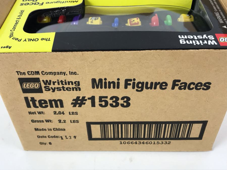 New 2001 LEGO Minifigure Faces Pens Writing System Pens By The CDM Company - 6 Pens [Photo 6]