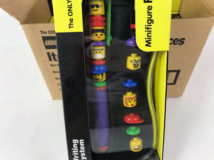 New 2001 LEGO Minifigure Faces Pens Writing System Pens By The CDM Company - 6 Pens [Photo 7]