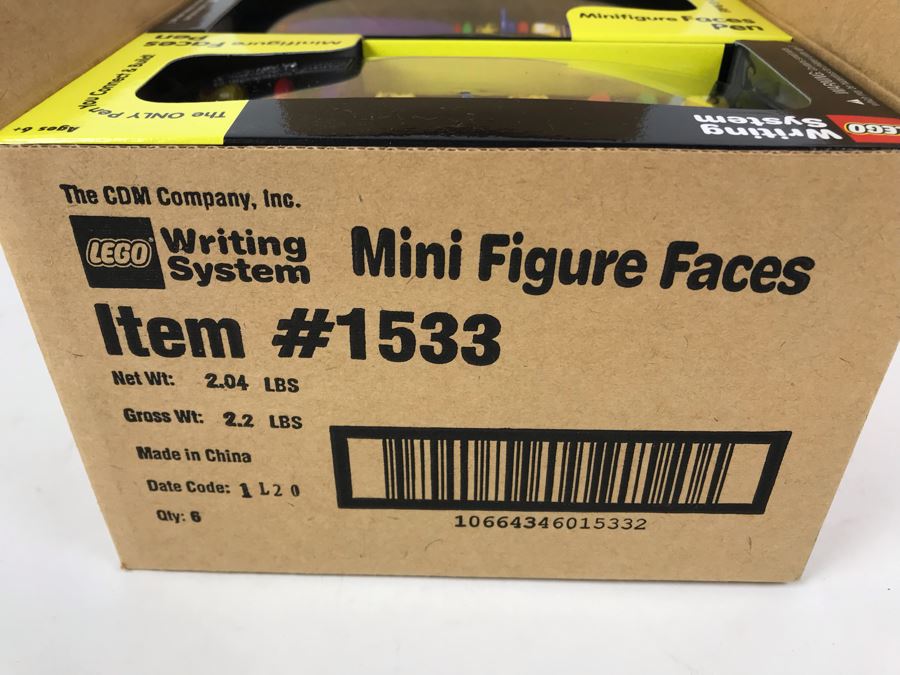 New 2001 LEGO Minifigure Faces Pens Writing System Pens By The CDM Company - 6 Pens [Photo 6]