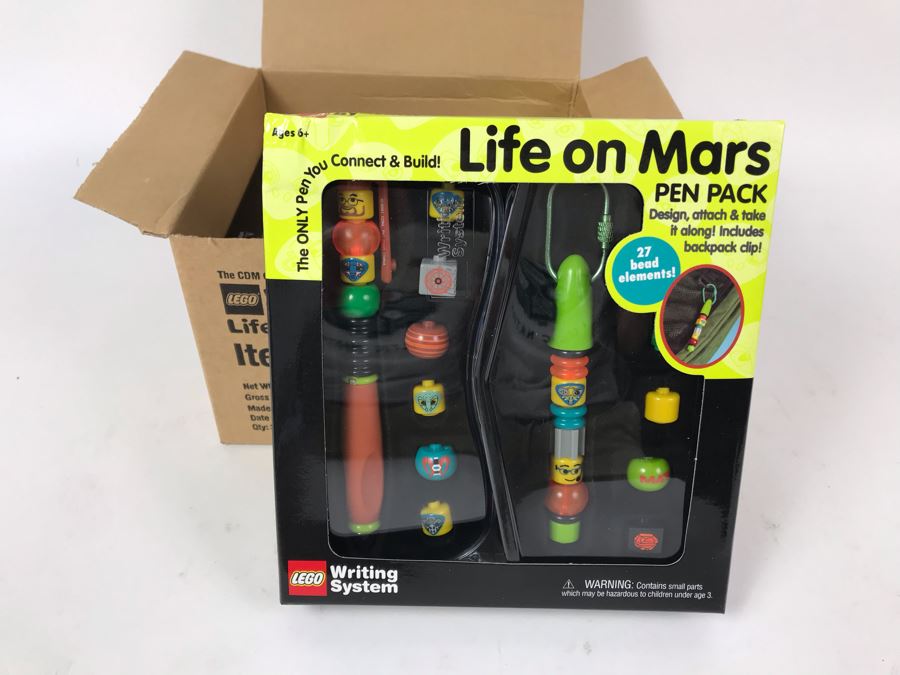 New 2001 LEGO Life On Mars Pen Pack Writing System Pens By The CDM Company - 3 Pens [Photo 1]