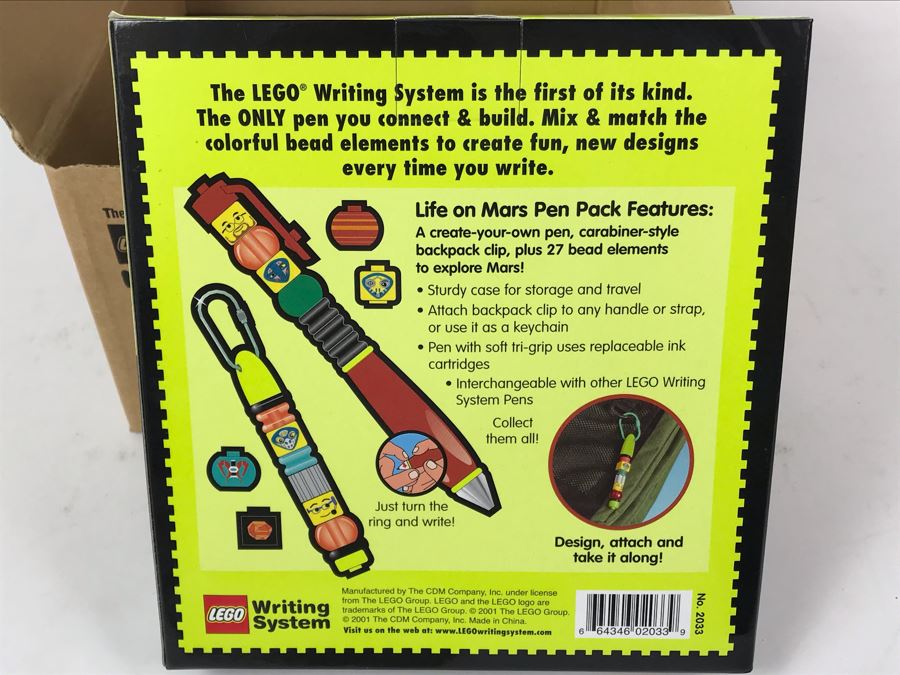 New 2001 LEGO Life On Mars Pen Pack Writing System Pens By The CDM Company - 3 Pens [Photo 8]