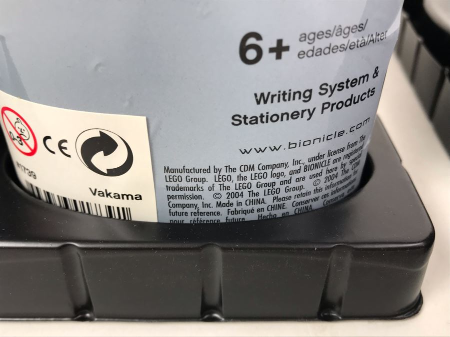 New 2004 LEGO Bionicle Vakama Fire Pens Writing System Pens By The CDM Company - 6 Pens [Photo 8]