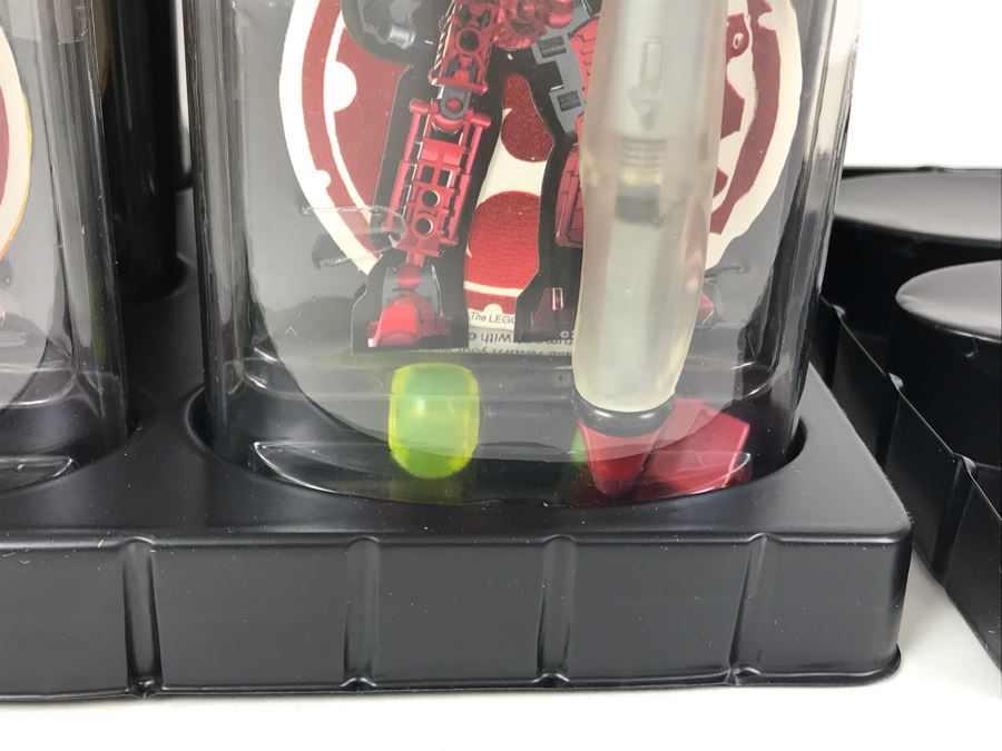 New 2004 LEGO Bionicle Vakama Fire Pens Writing System Pens By The CDM Company - 6 Pens [Photo 6]