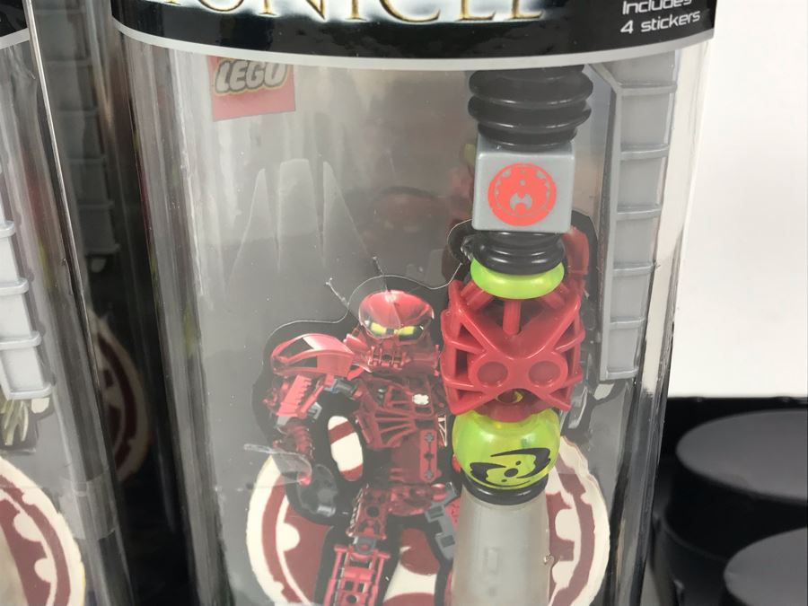 New 2004 LEGO Bionicle Vakama Fire Pens Writing System Pens By The CDM Company - 6 Pens [Photo 4]