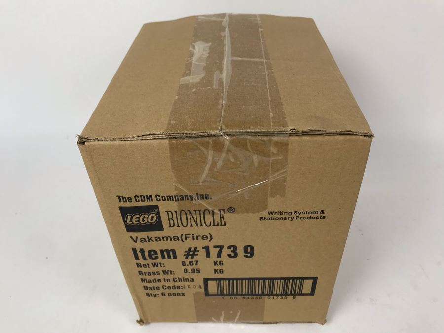 Sealed New 2004 LEGO Bionicle Vakama Fire Pens Writing System Pens By The CDM Company - 6 Pens [Photo 4]