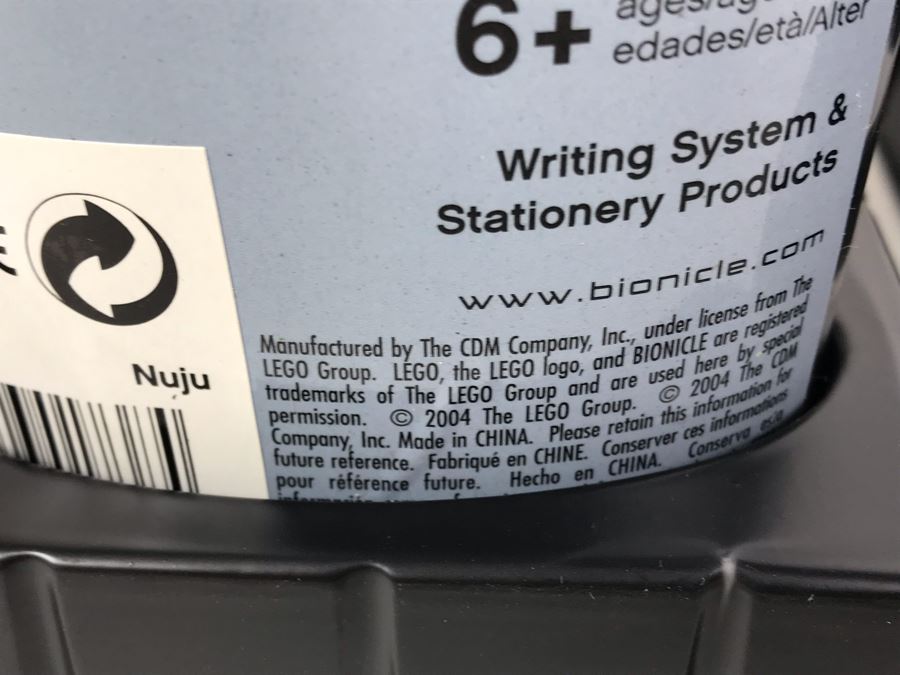 New 2004 LEGO Bionicle Nuju Ice Pens Writing System Pens By The CDM Company - 6 Pens [Photo 9]