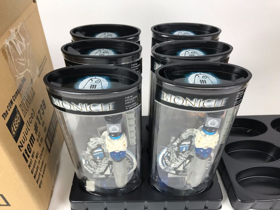 New 2004 LEGO Bionicle Nuju Ice Pens Writing System Pens By The CDM Company - 6 Pens [Photo 2]