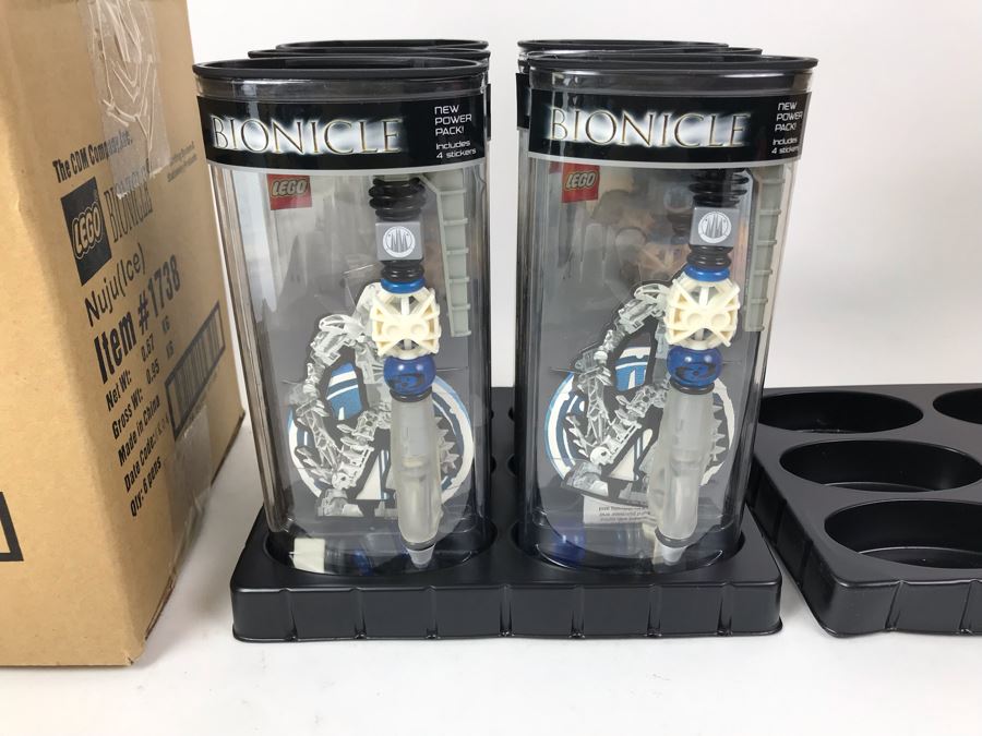New 2004 LEGO Bionicle Nuju Ice Pens Writing System Pens By The CDM Company - 6 Pens [Photo 4]